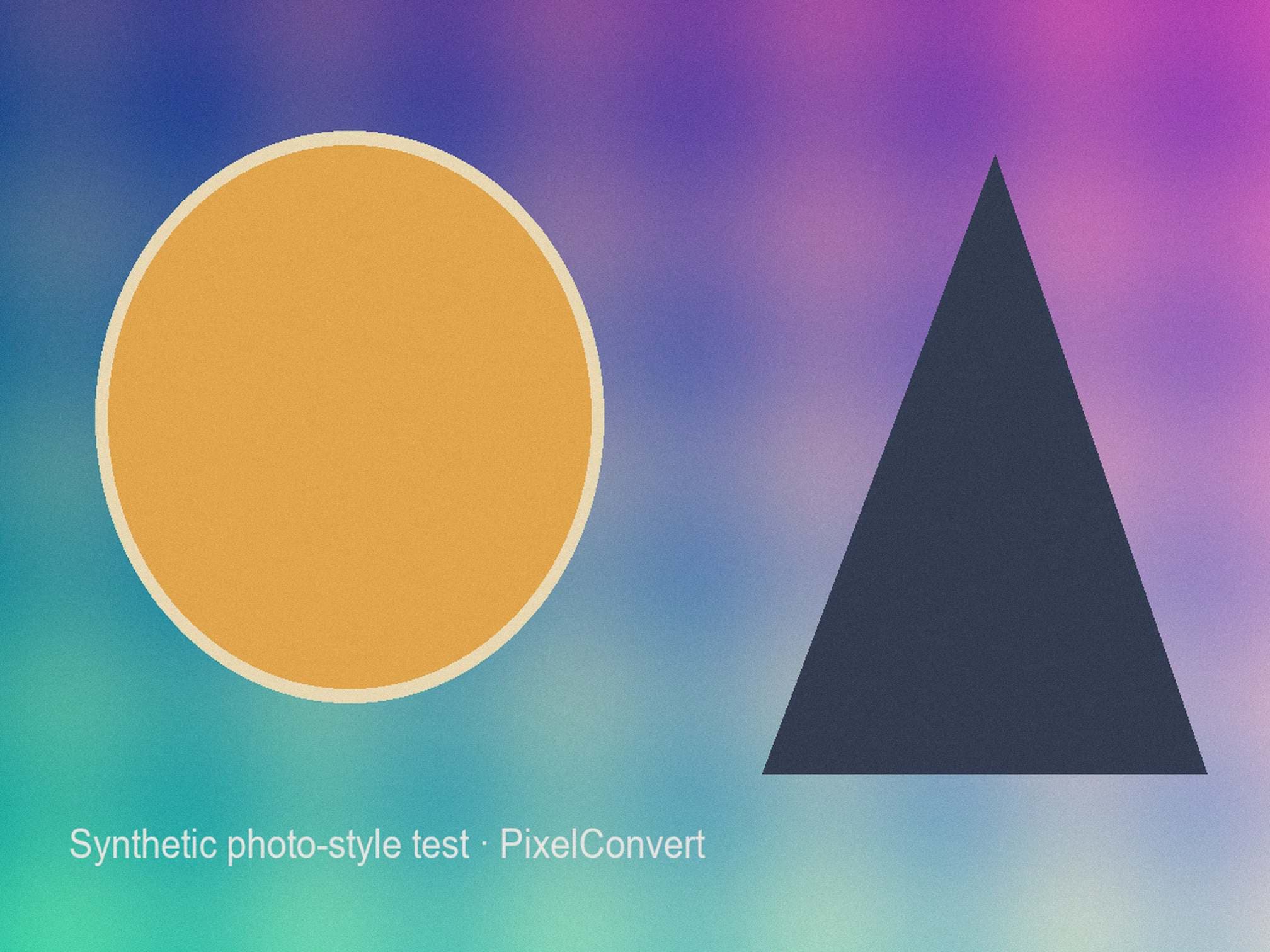 Synthetic phone-style image prepared by PixelConvert below a 200 KB ceiling